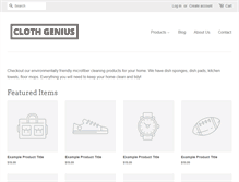 Tablet Screenshot of clothgenius.com